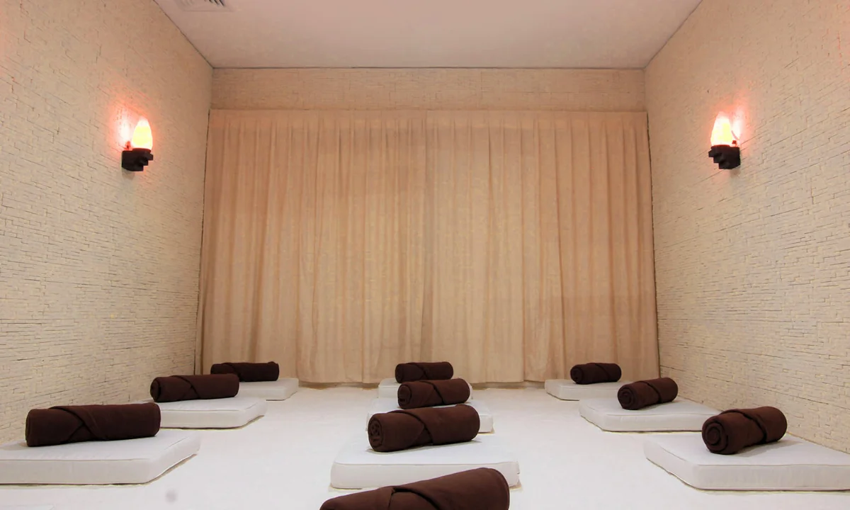 Zouttherapiesessie