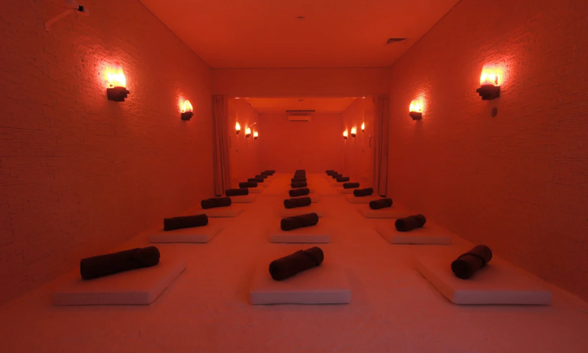 Zouttherapiesessie