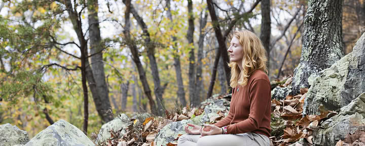 Fluisterende Bladeren: Een Stille Yoga- en Meditatieretraite in de Herfst