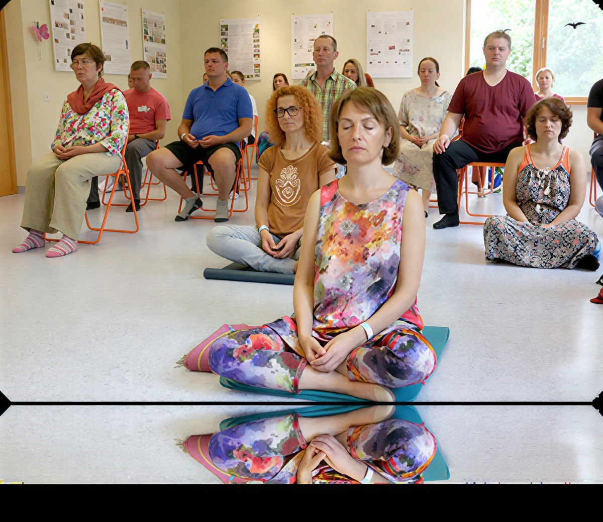 Osho Dynamische Meditatie onder leiding van een Meditatiemeester