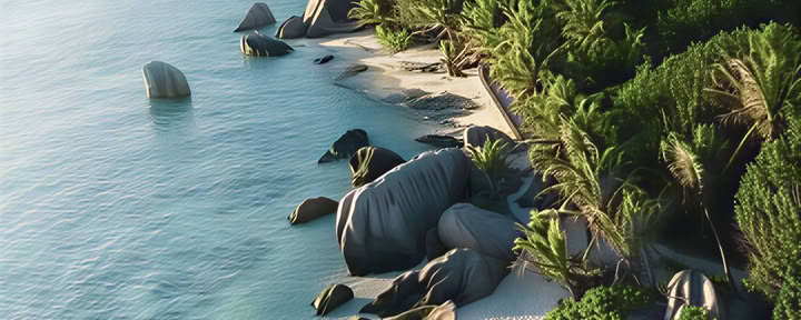 Ongerept Natuurparadijs Retreat, La Digue, Seychellen, mei 2027 — Lotus Love Yoga