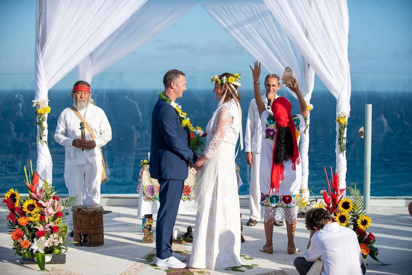 Traditionele Maya-huwelijksverbintenisceremonie