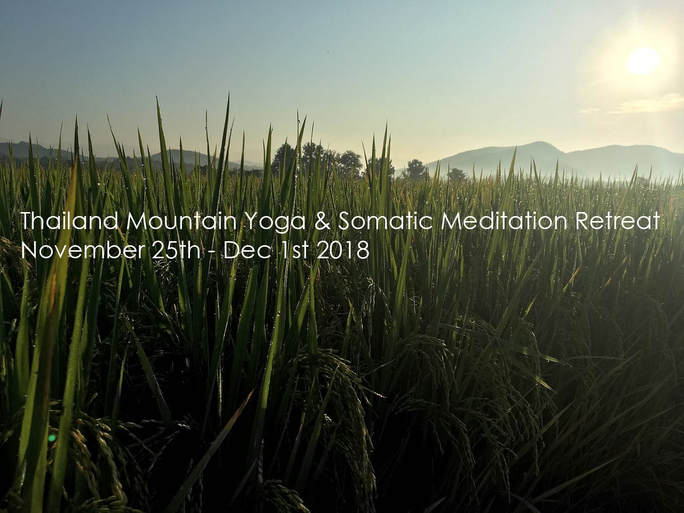 Somatische Meditatie Yoga Retreat Chiang Mai, Thailand