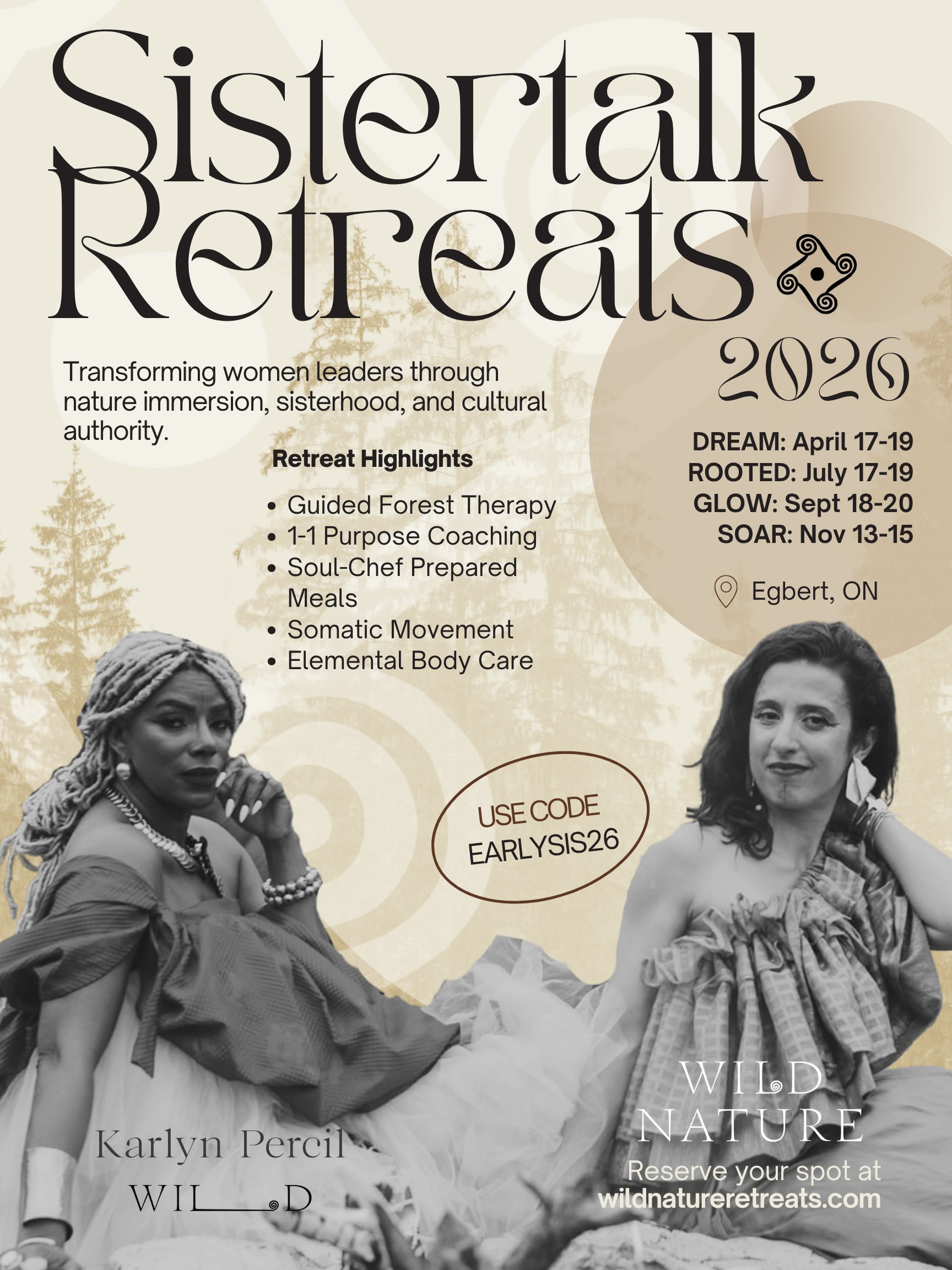 Sistertalk Retreats - Late Zomergloed: Mineralen/Natuur Element Retreat — Wild Nature Retreats