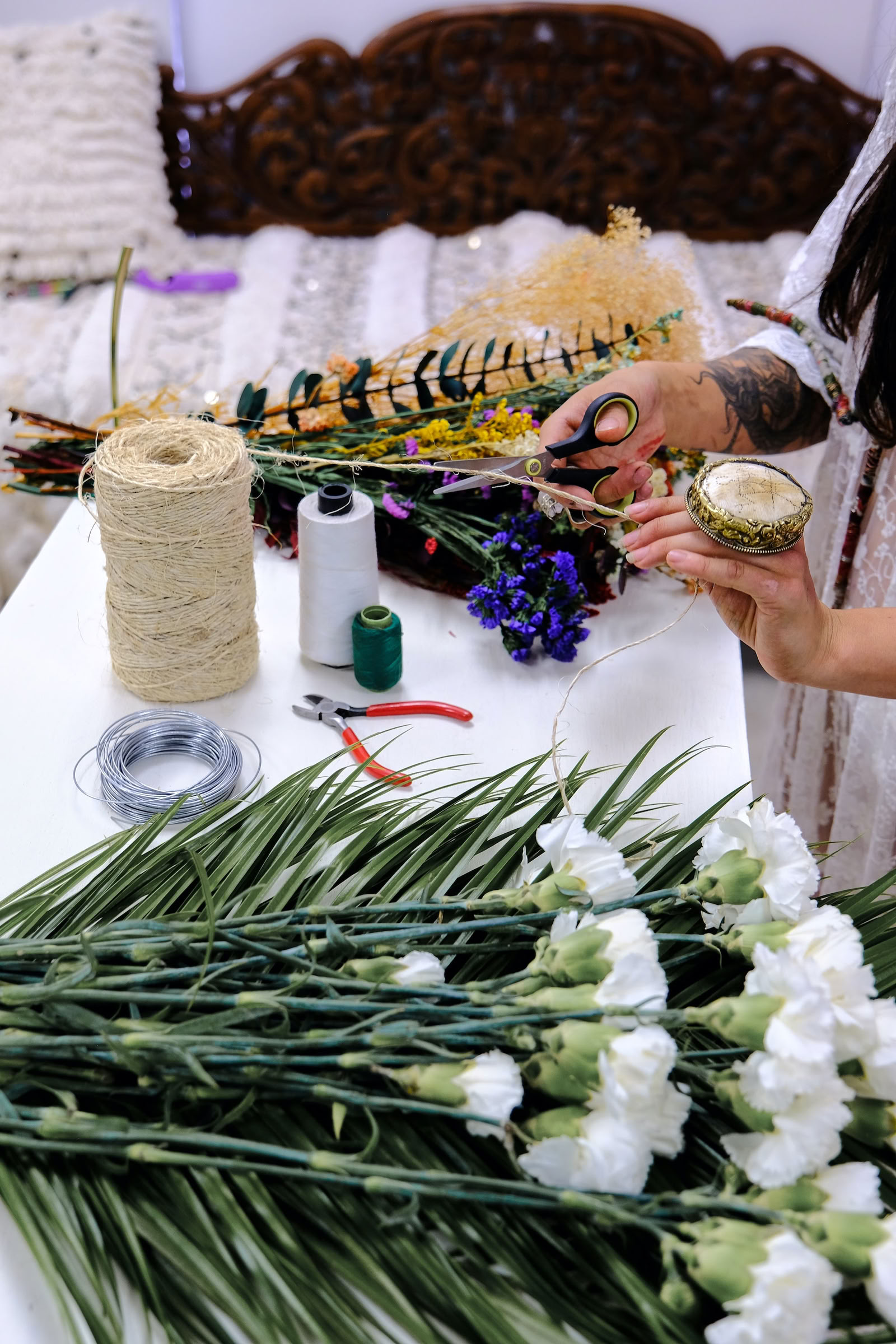 Bloemenkransworkshop