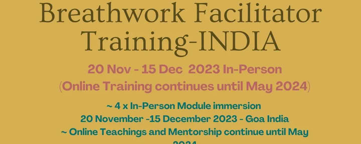Training voor begeleiders in therapeutisch ademwerk - INDIA — Evolve Breath Body ™ – Module 1