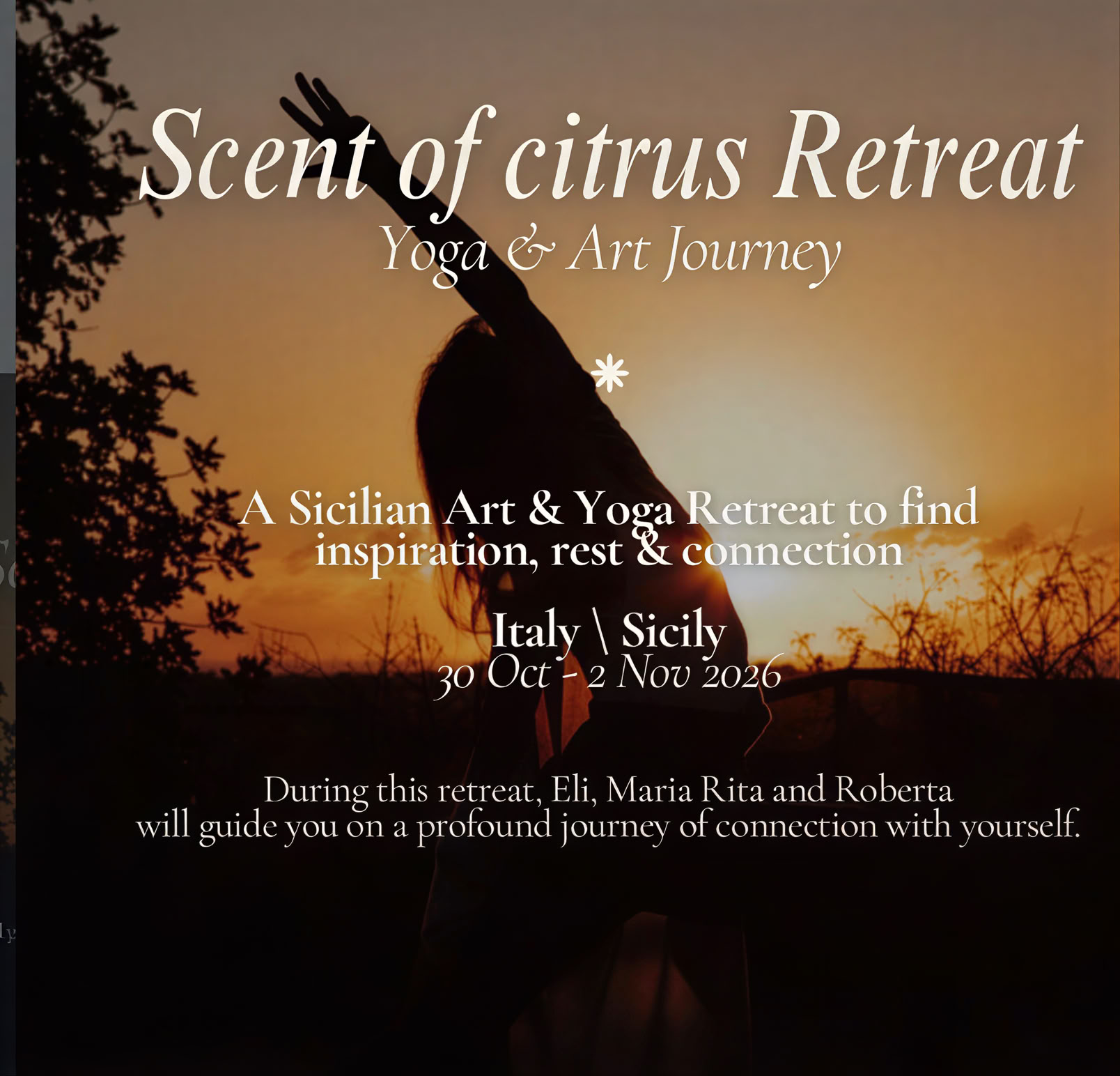 Citrusgeur Retraite & yoga & kunstreis