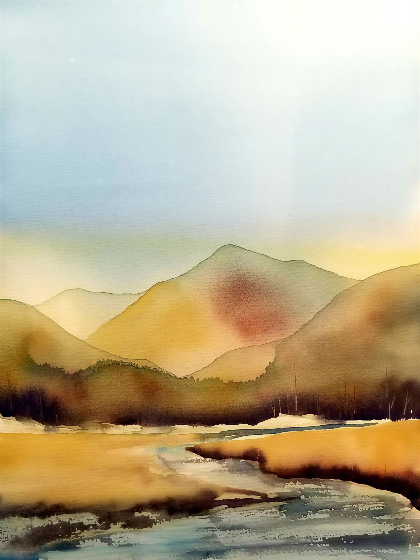 Aquarelwonderen: Water en weerspiegelingen