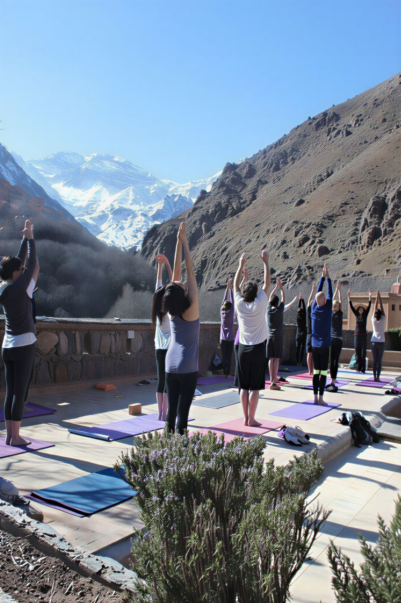 Yoga-retraite in de bergen