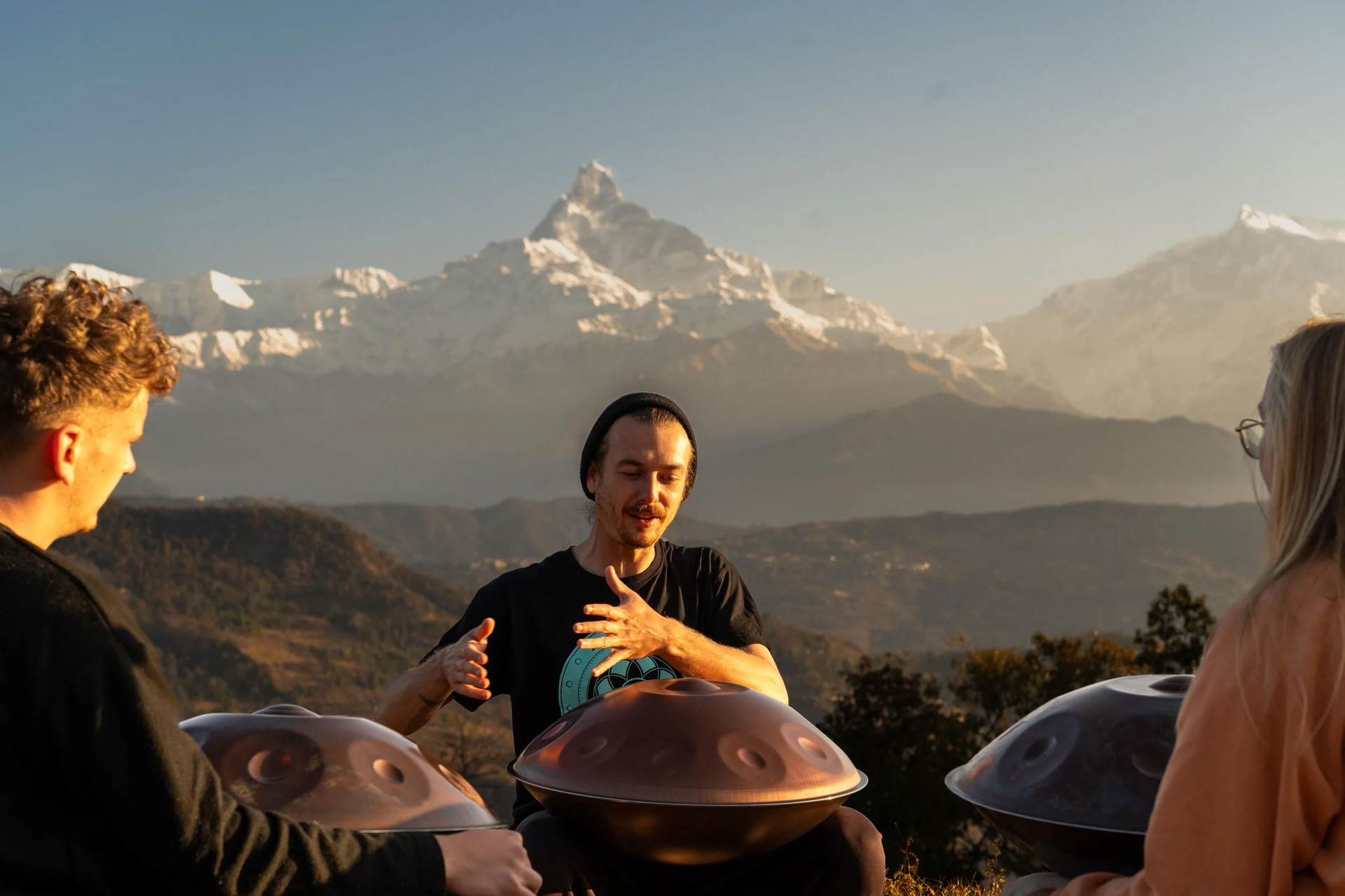 Retraite voor het leren van handpan