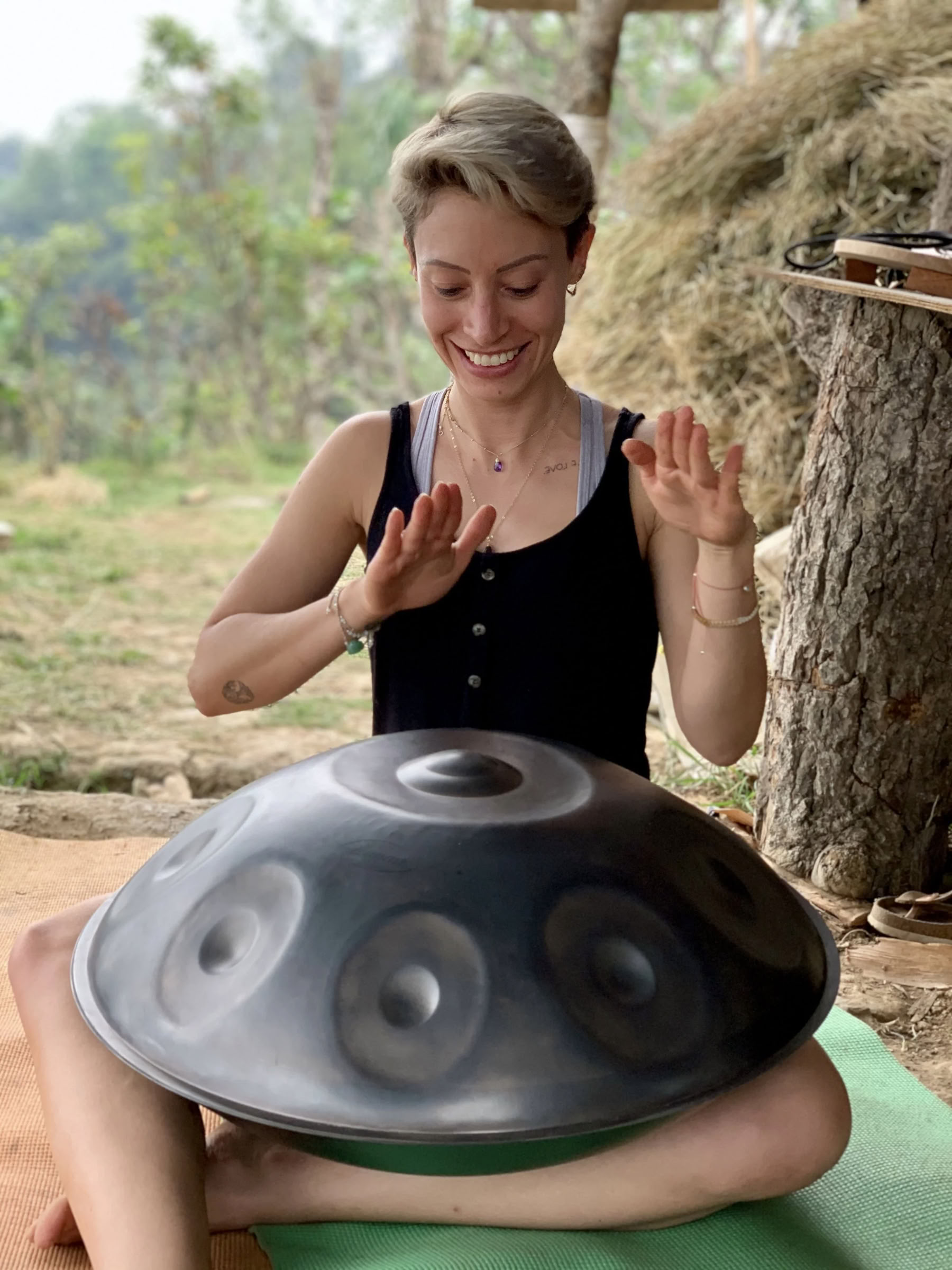 Retraite voor het leren van handpan