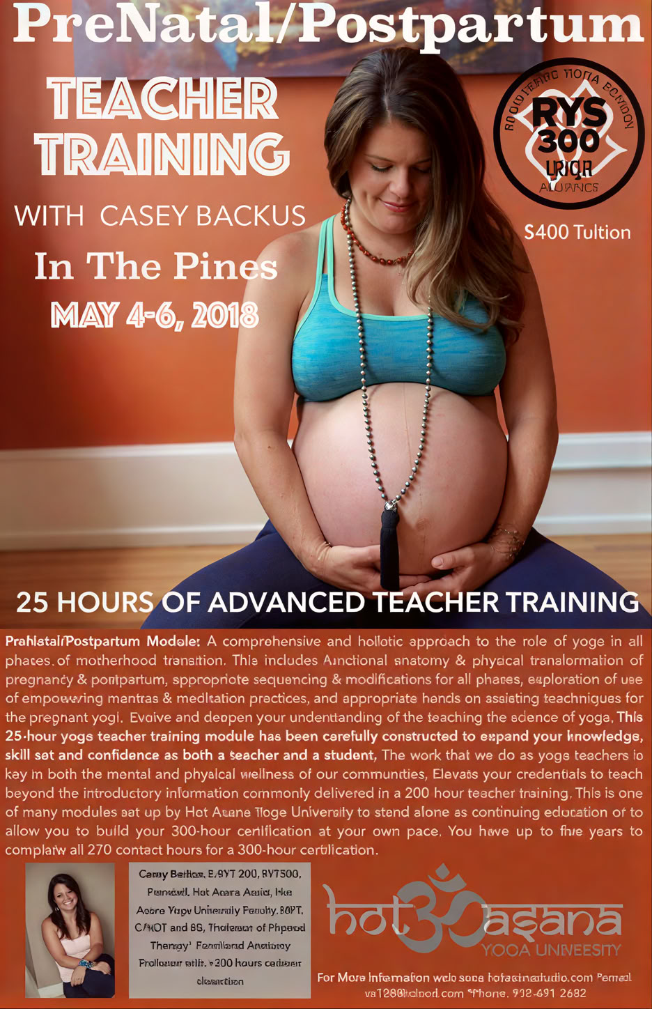 25 Uur | Gevorderde anatomie van het onderlichaam en Yin-yoga certificering in COS