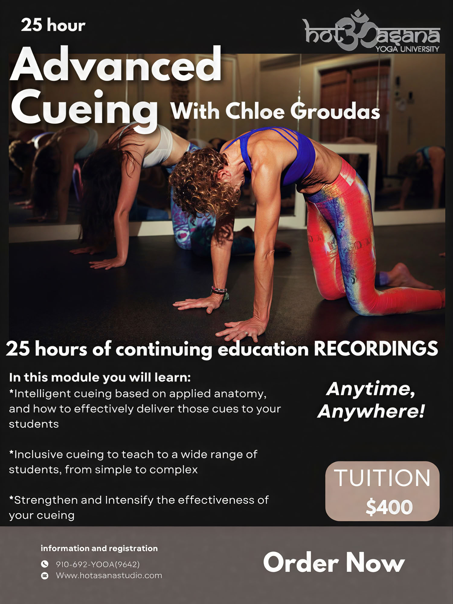 25 uur | Gevorderde cueing | OPNAMES