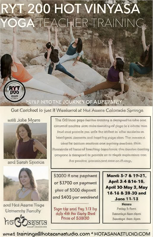 200-uurs yogadocentenopleiding in Colorado Springs met Sarah Spence & Julie Myers