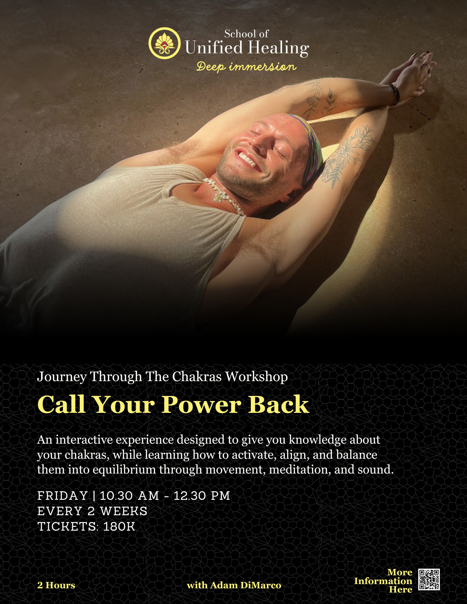Roep Je Kracht Terug: Reis Door De Chakra-workshop