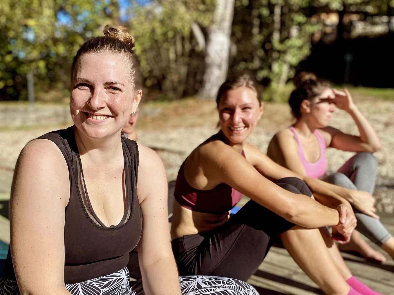 Yoga- en Pilates-retreat in de Beierse Woud in de herfst