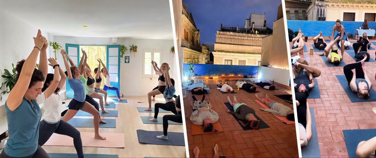 Yoga- en wijnevenementen