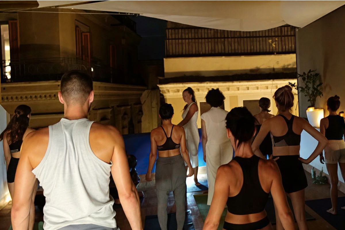 Yoga- en wijnevenementen