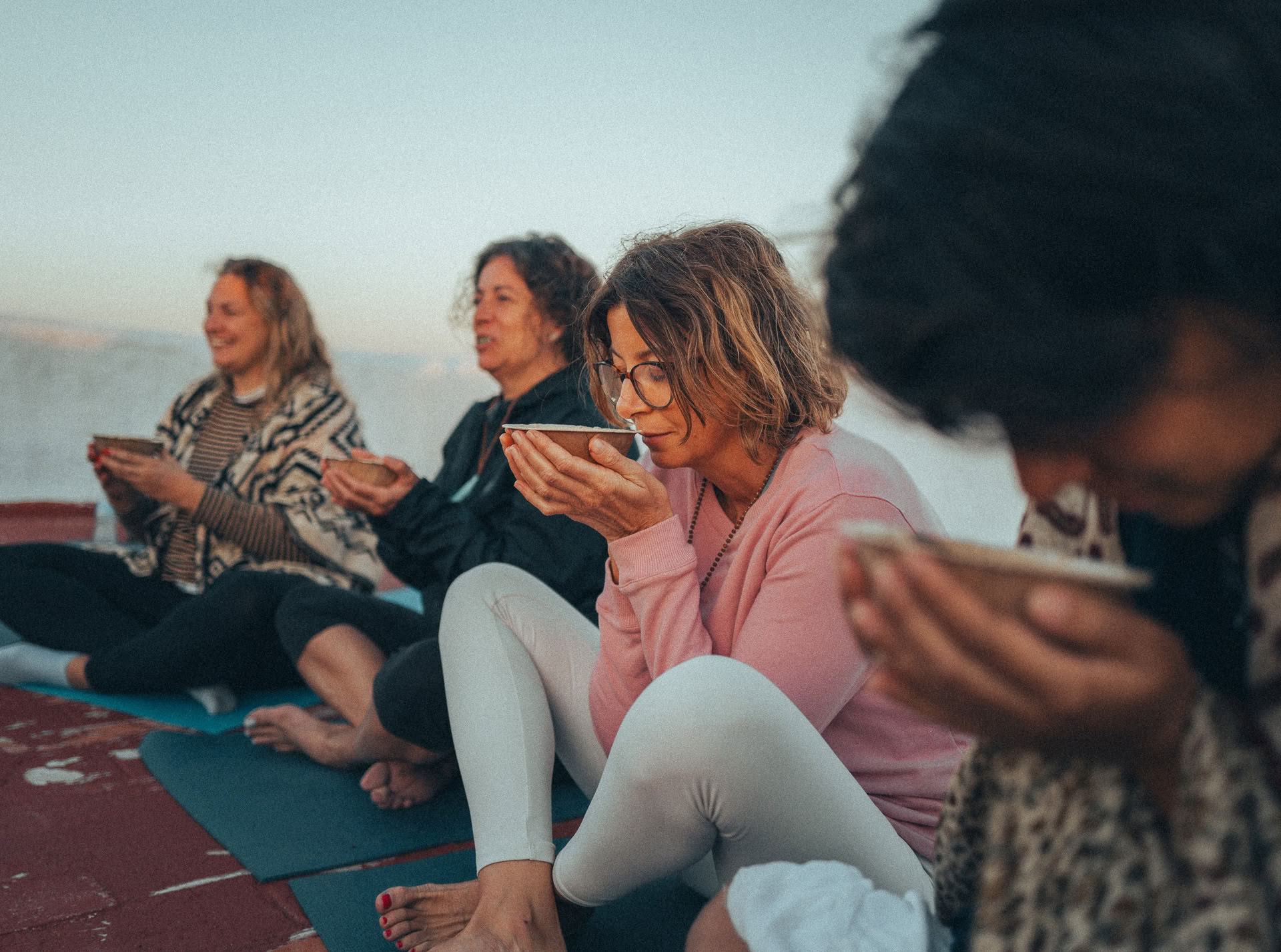Yoga- en wijnevenementen