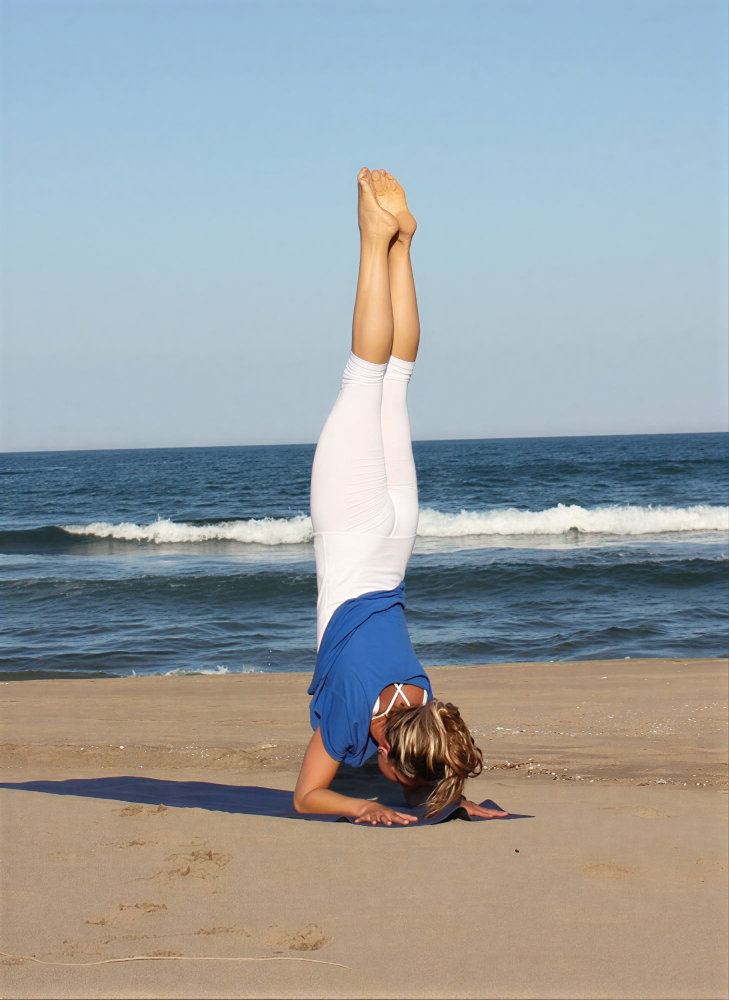 Yoga op het strand
