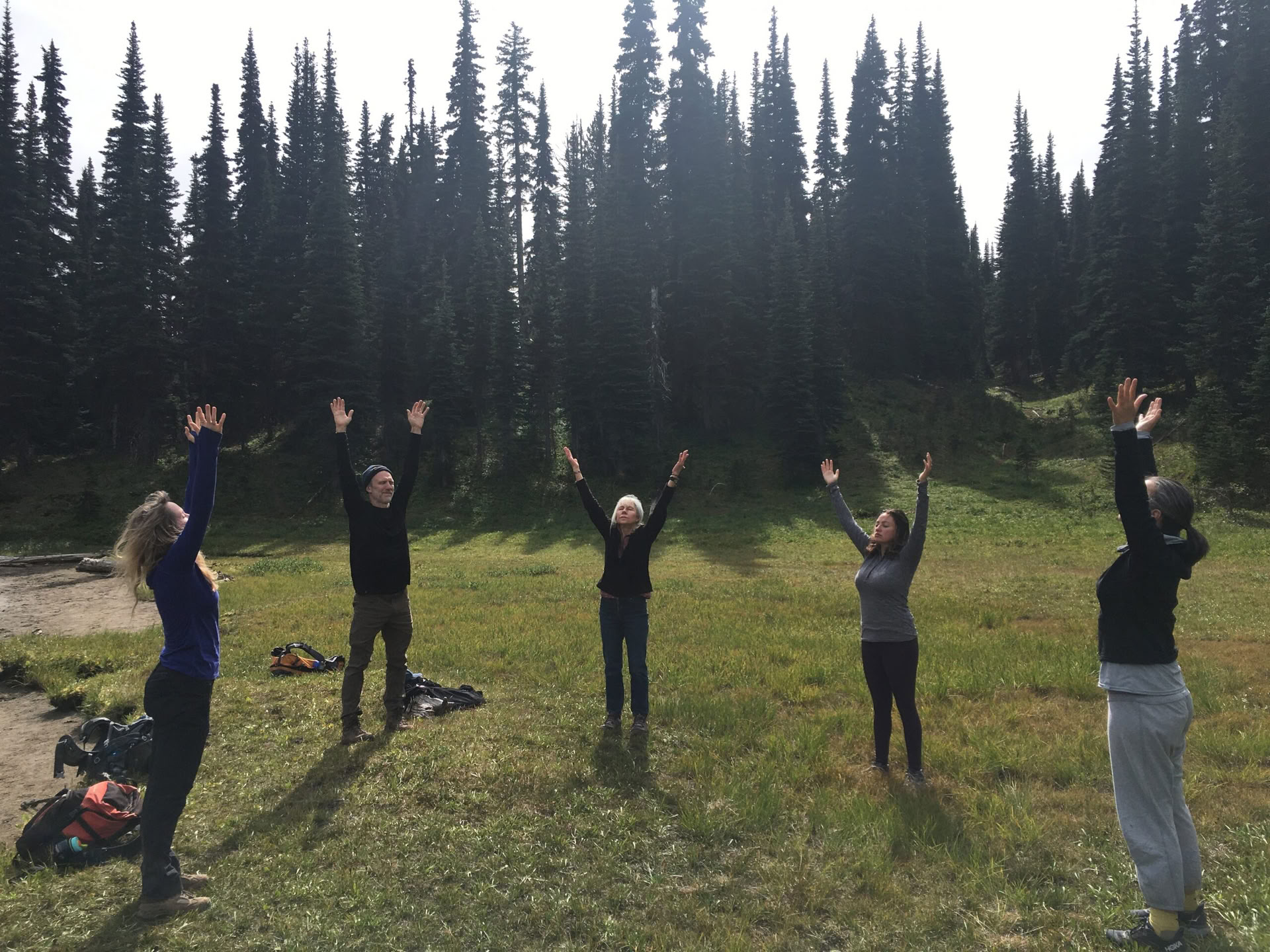 Yoga-, meditatie- en wandeltocht op Mt. Rainier