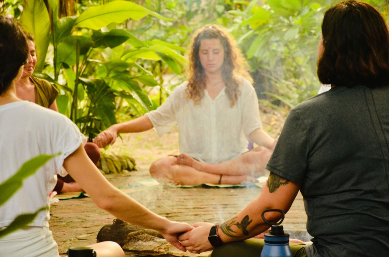 Stil mindfulnessmeditatie- en yoga-retreat