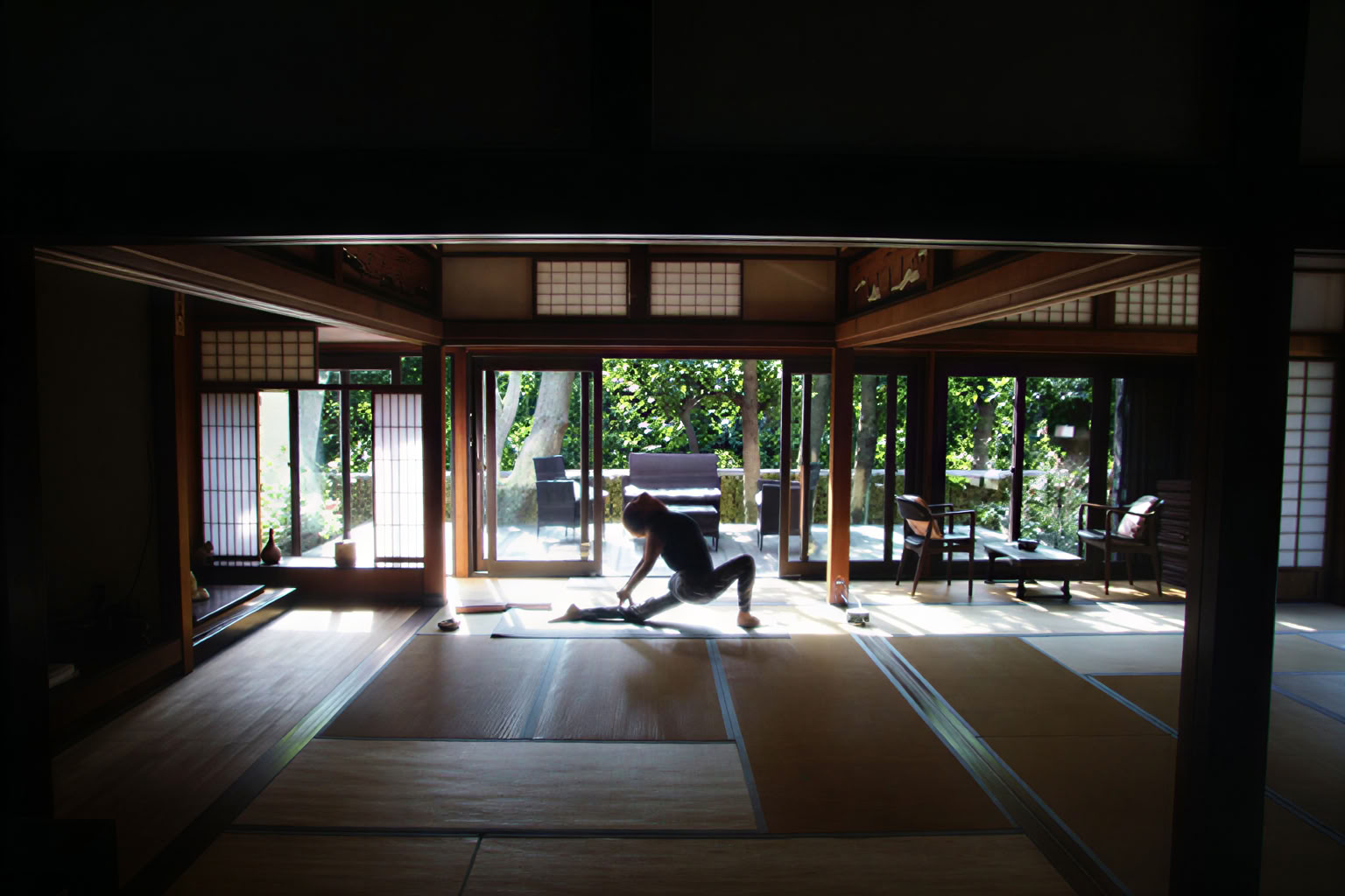 Stil mindfulnessmeditatie- en yoga-retreat