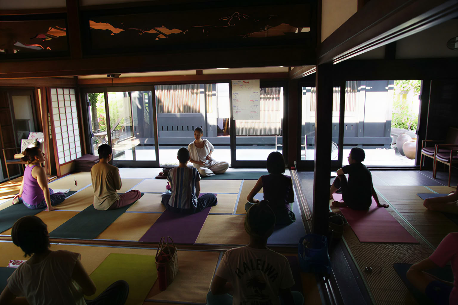 Stil mindfulnessmeditatie- en yoga-retreat