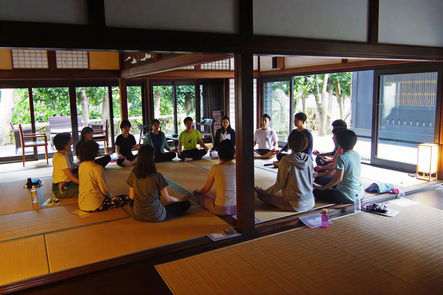 Stil mindfulnessmeditatie- en yoga-retreat