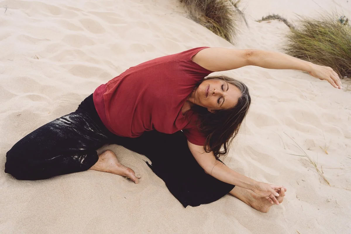 Yoga op het strand
