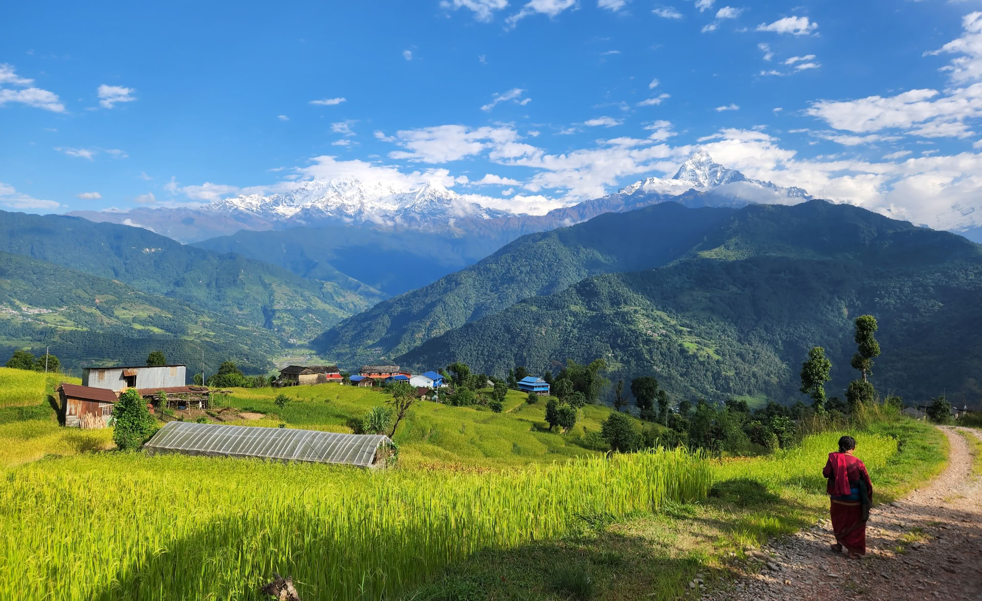 200 uur yoga-lerarenopleiding met uitzicht op de Himalaya in Astam, vlak bij Pokhara
