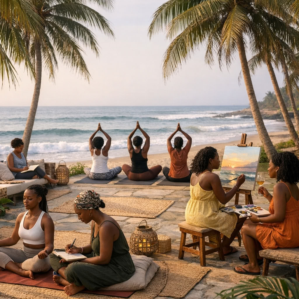 Solo-retrait voor alleenreizende vrouwen – welzijn en zelfontdekking in Ghana