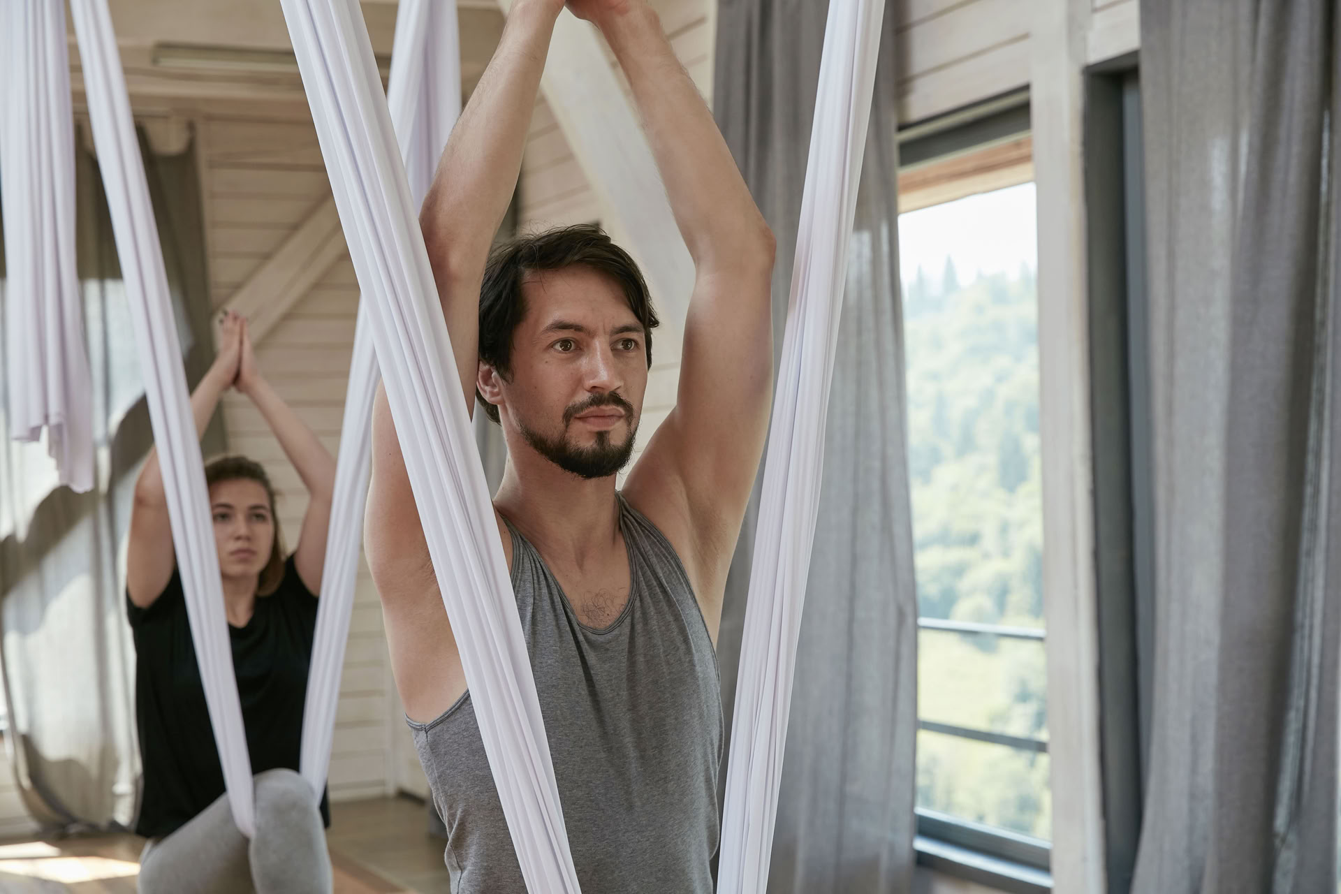 Herstellende Iyengar-yogaworkshop