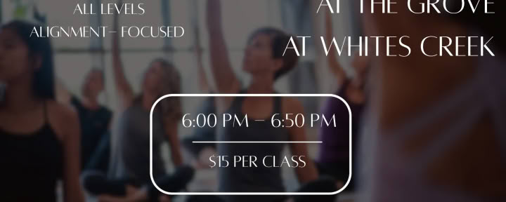 Langzame Flow Yoga bij The Grove at Whites Creek