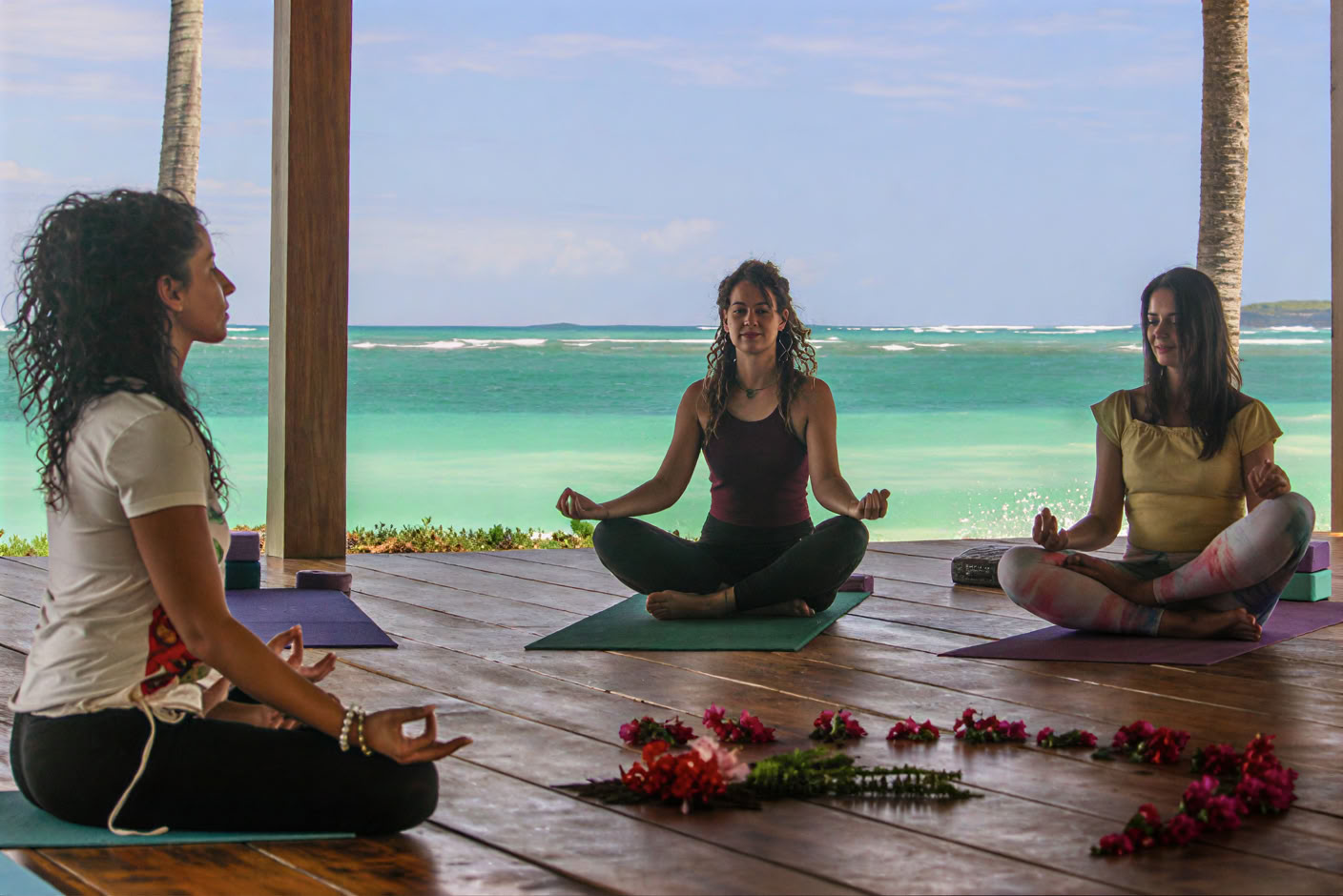 Caribische aerial yoga, yoga- en mindfulnessuitstapje