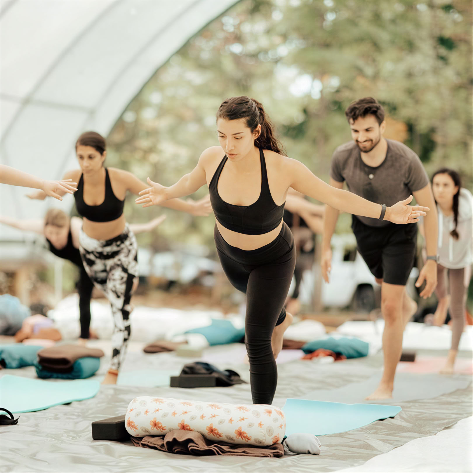 Yoga in de natuur op eigen houtje