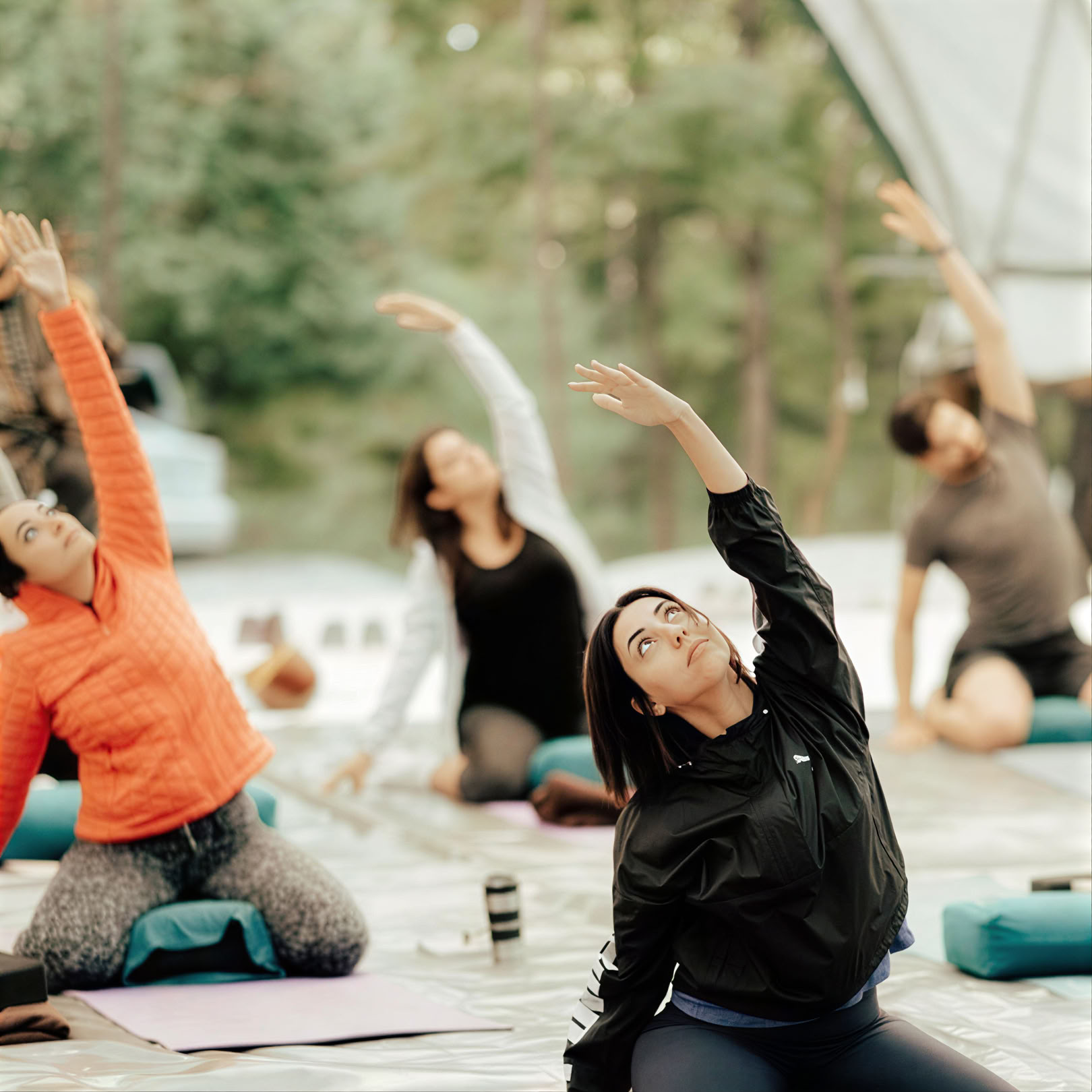 Begeleide yoga in de natuur