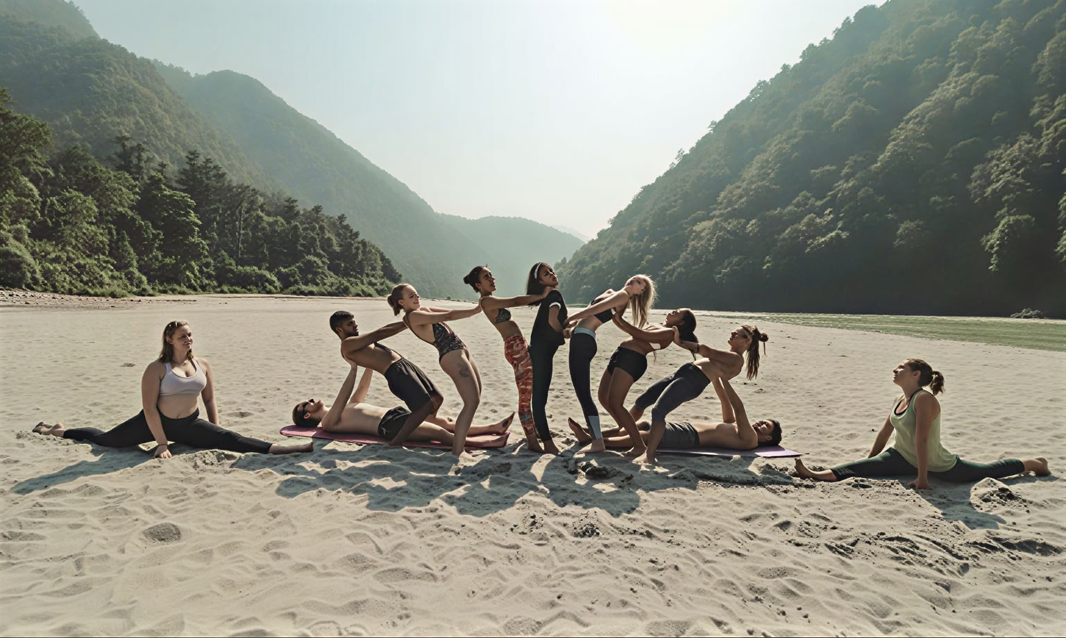 Aerial Yoga-docentenopleiding in Rishikesh, India