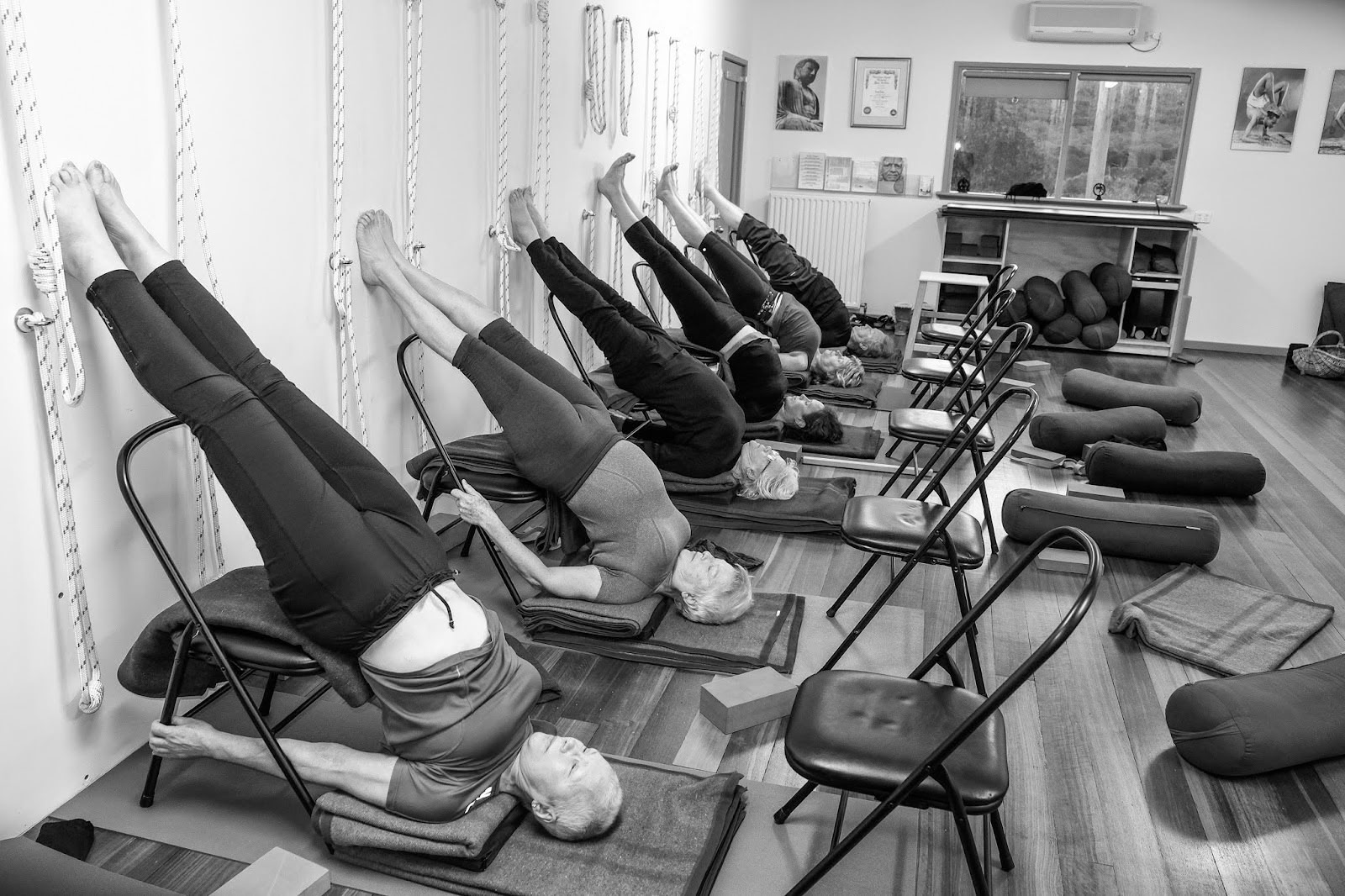 Iyengar-yogaretreat op Griffins Hill