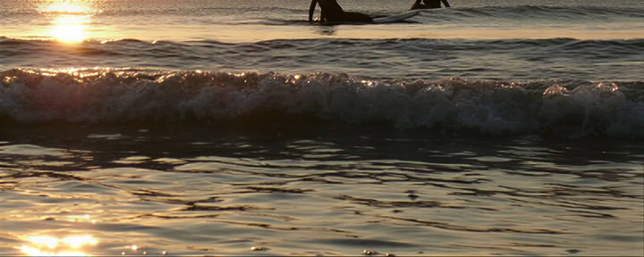 Surf- en yogamoment