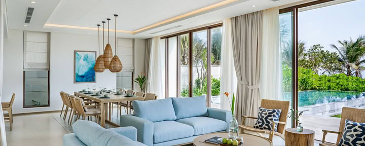 Four-Bedroom Beachfront Pool Villa – Ocean Club Access