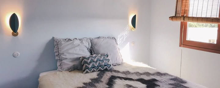 Double bed/shared bed in "Tiny house Sea"