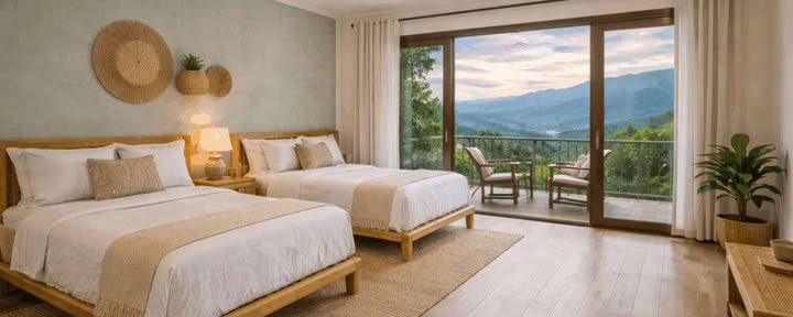 Mountain Private Double Room (*Price for 2*)