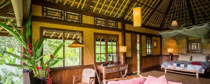 Kleine Padi-bungalow